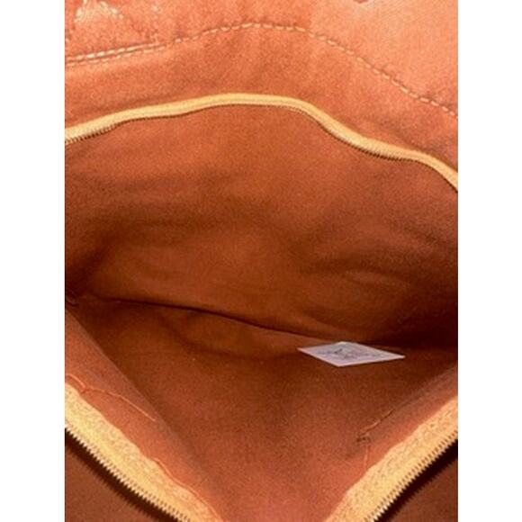 Hermès FOURRE Tout Rust and Navy Tote Handbag*EXCELLENT PRE-LOVED Condition - Picture 12 of 14